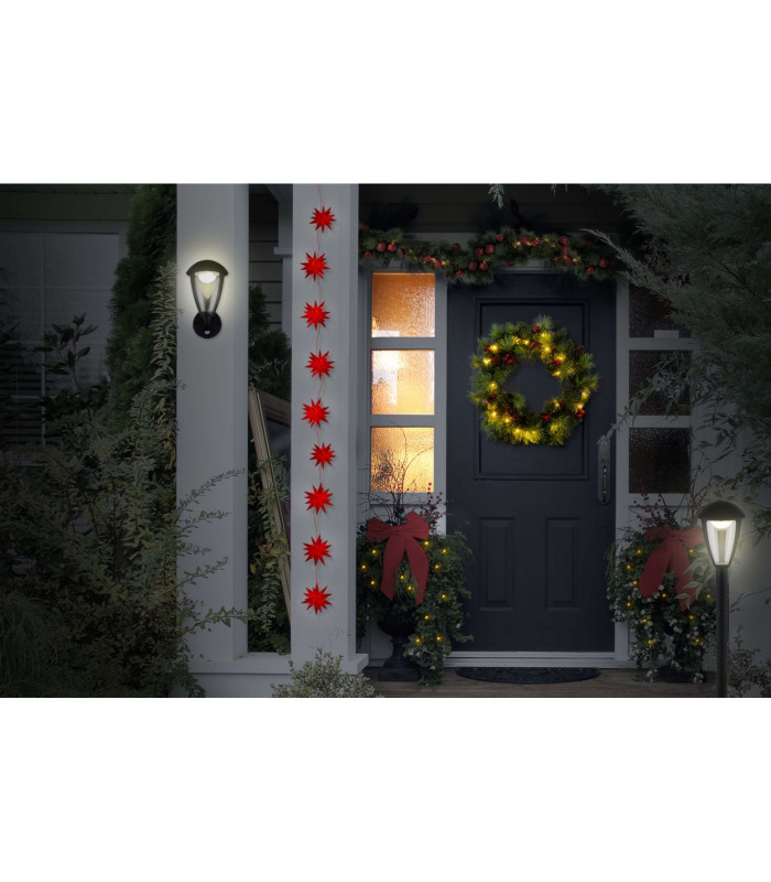 Clint LED Outdoor Bollard Black 3000K IP44-3