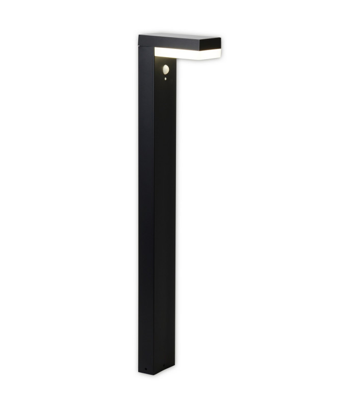 Filius LED Solar Outdoor Bollard Anthracite PIR + Dusk to Dawn Sensor 3000K IP44-4