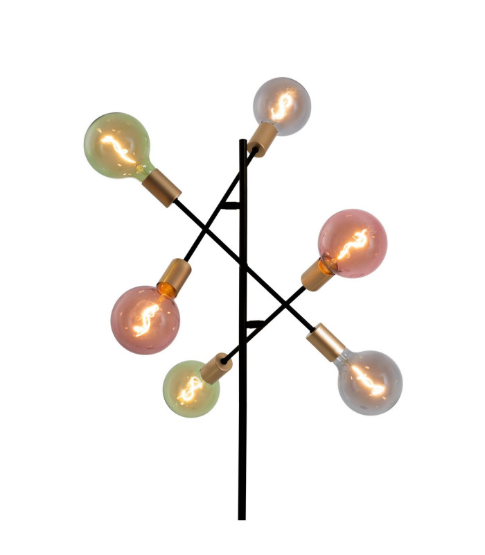 Modo Multi Arm Floor Lamp Black 6xE27-10