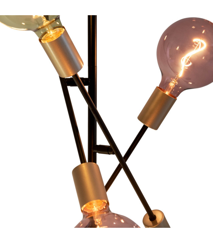 Modo Multi Arm Floor Lamp Black 6xE27-13