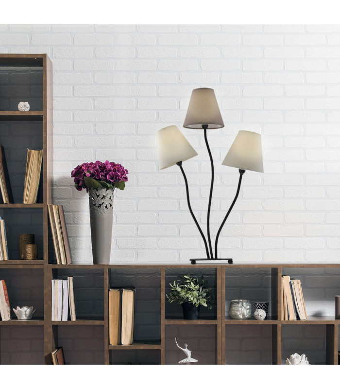 Boho Table Lamp Beige 3xE14-2