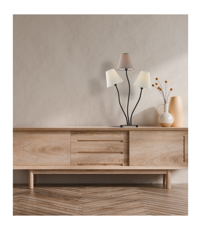 Boho Table Lamp Beige 3xE14-3
