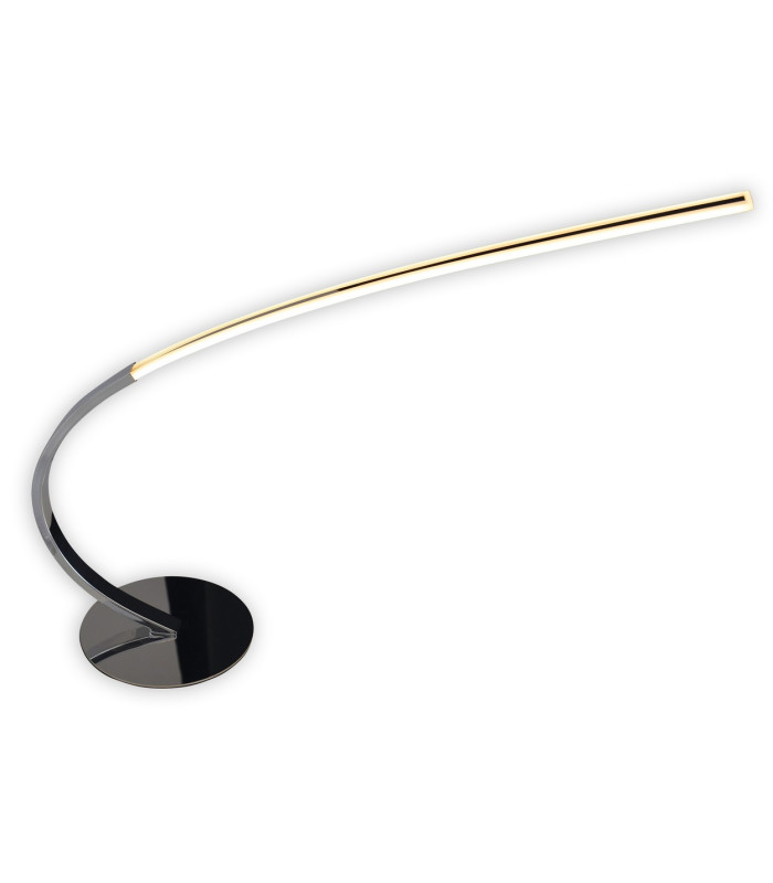 Loop Line Arc Integrated LED Table Lamp Chrome 3000K-4