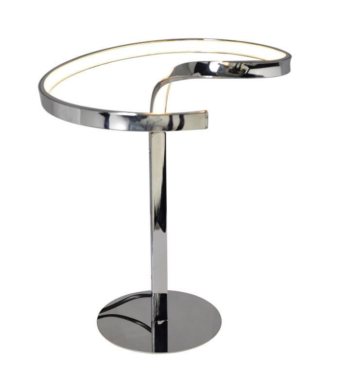Loop Line Swirl Integrated LED Table Lamp Chrome 3000K-5