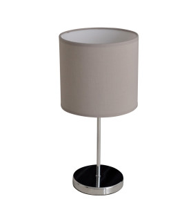 New York Table Lamp with Round Shade Grey 1xE27-1