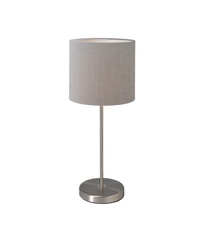 New York Table Lamp with Round Shade Grey 1xE27-4