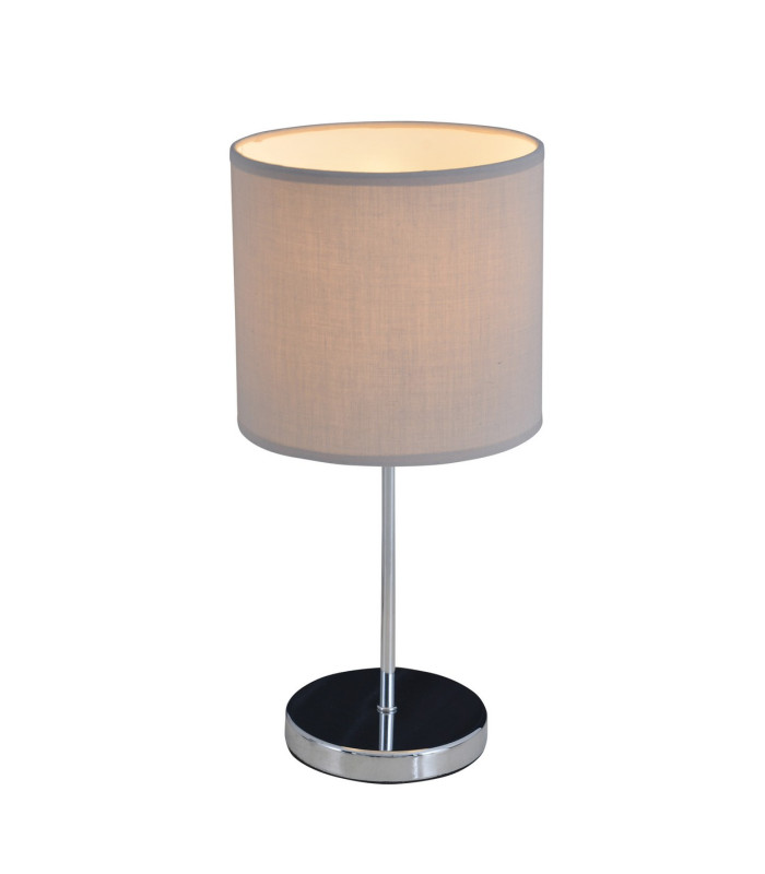 New York Table Lamp with Round Shade Grey 1xE27-6