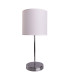New York Table Lamp with Round Shade White 1xE27-1
