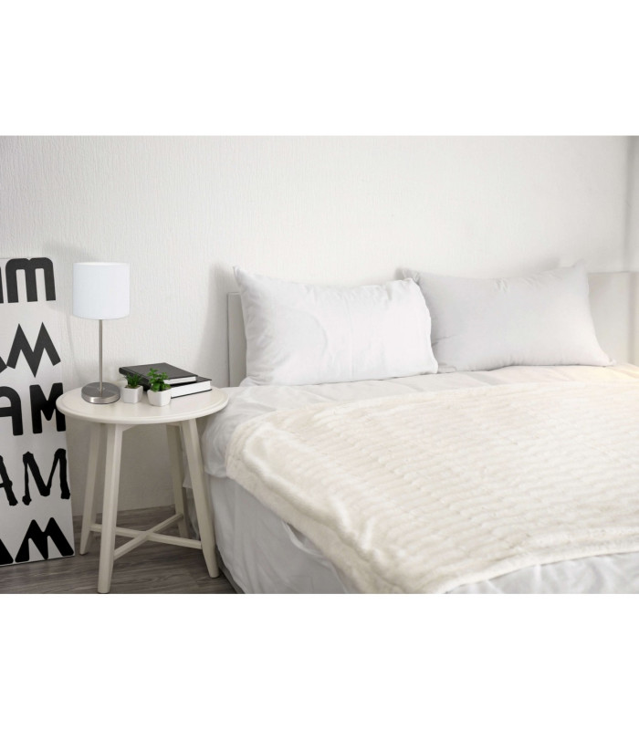 New York Table Lamp with Round Shade White 1xE27-2