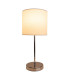 New York Table Lamp with Round Shade White 1xE27-4