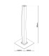 Dubai Dimmable Integrated LED Table Lamp Chrome 3000K Touch sensor-3
