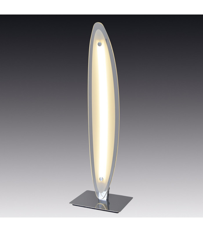 Surf Dimmable Integrated LED Table Lamp Chrome 3000K Touch sensor-6
