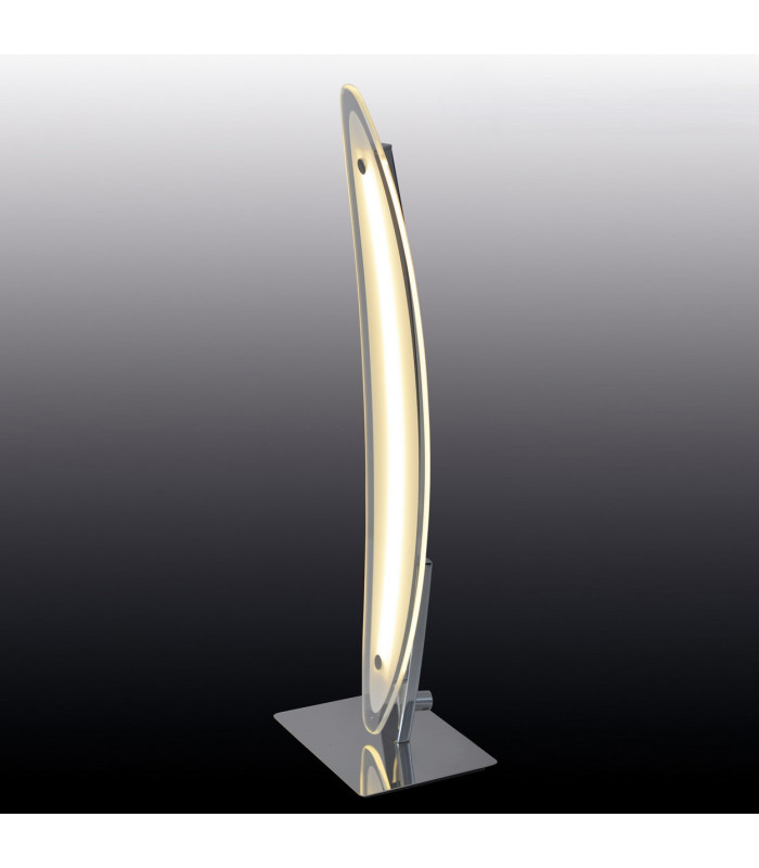 Surf Dimmable Integrated LED Table Lamp Chrome 3000K Touch sensor-7