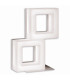 Moggi Twin Square Integrated LED Table Lamp White 3000K-6