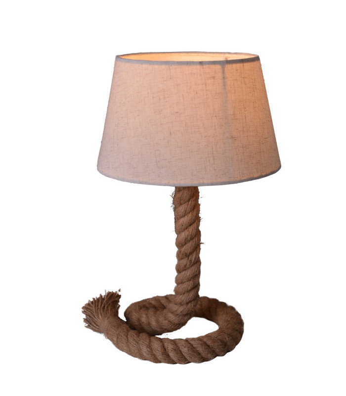 Rope Table Lamp White 1xE27-5