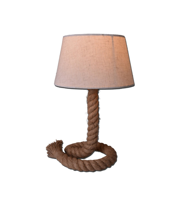 Rope Table Lamp White 1xE27-8