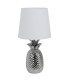 Ananas Table Lamp with Round Tapered Shade Chrome-1