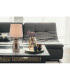 Ananas Table Lamp with Round Tapered Shade Chrome-2
