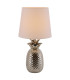 Ananas Table Lamp with Round Tapered Shade Chrome-5