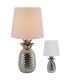 Ananas Table Lamp with Round Tapered Shade Chrome-6