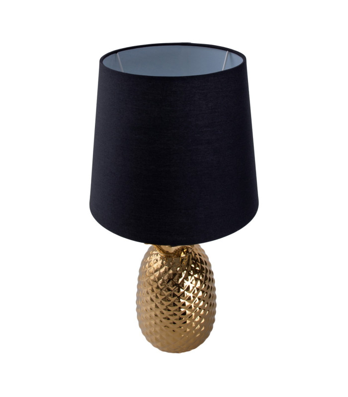 Ananas Table Lamp with Round Tapered Shade Gold-6