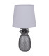 Ananas Table Lamp with Round Tapered Shade Silver-1