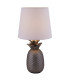 Ananas Table Lamp with Round Tapered Shade Silver-5