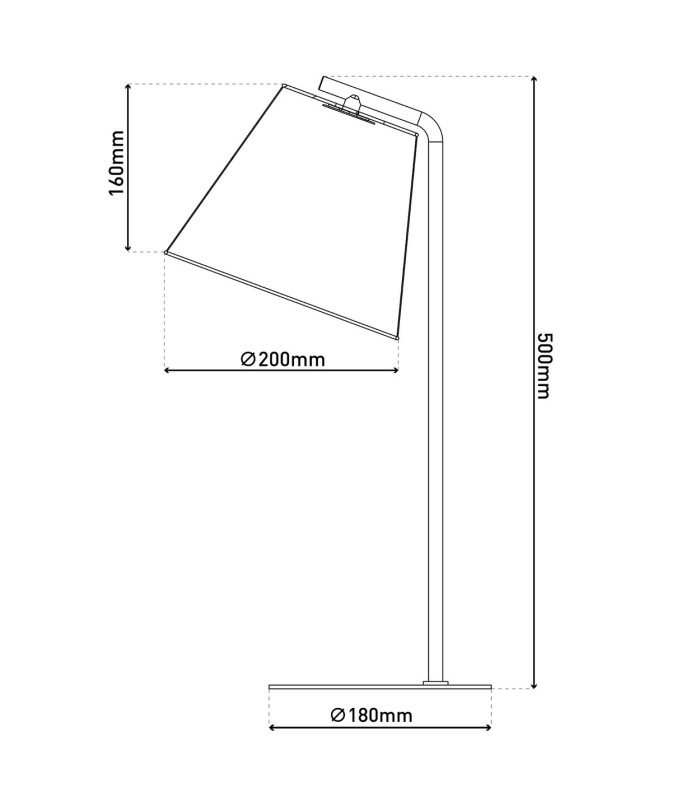 Korie Desk Task Lamp Black-4