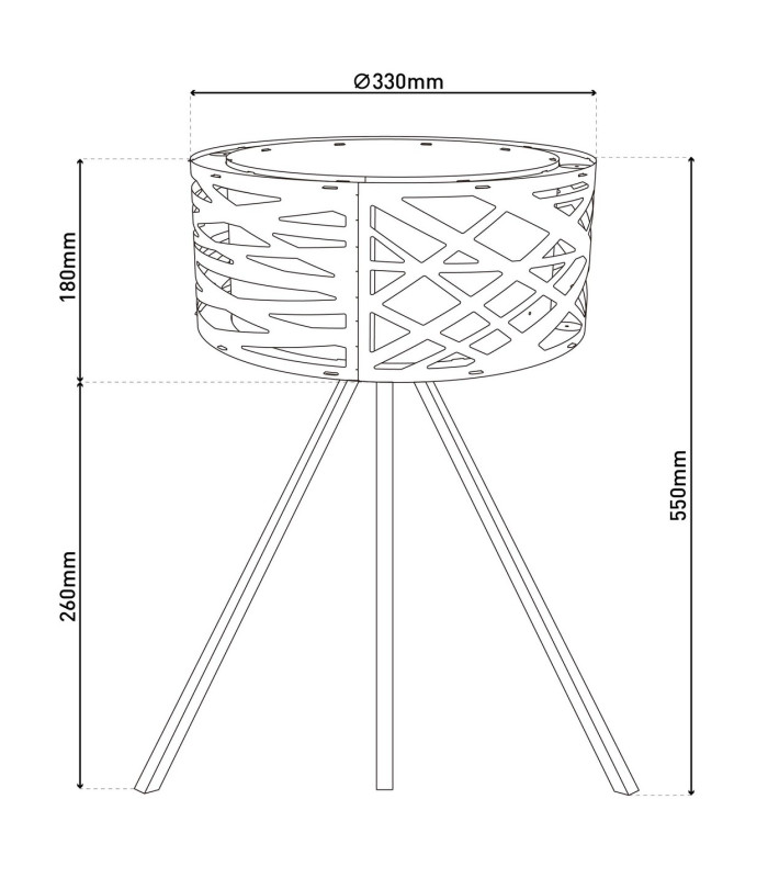 Finja Table Lamp with Round Shade Nature-3