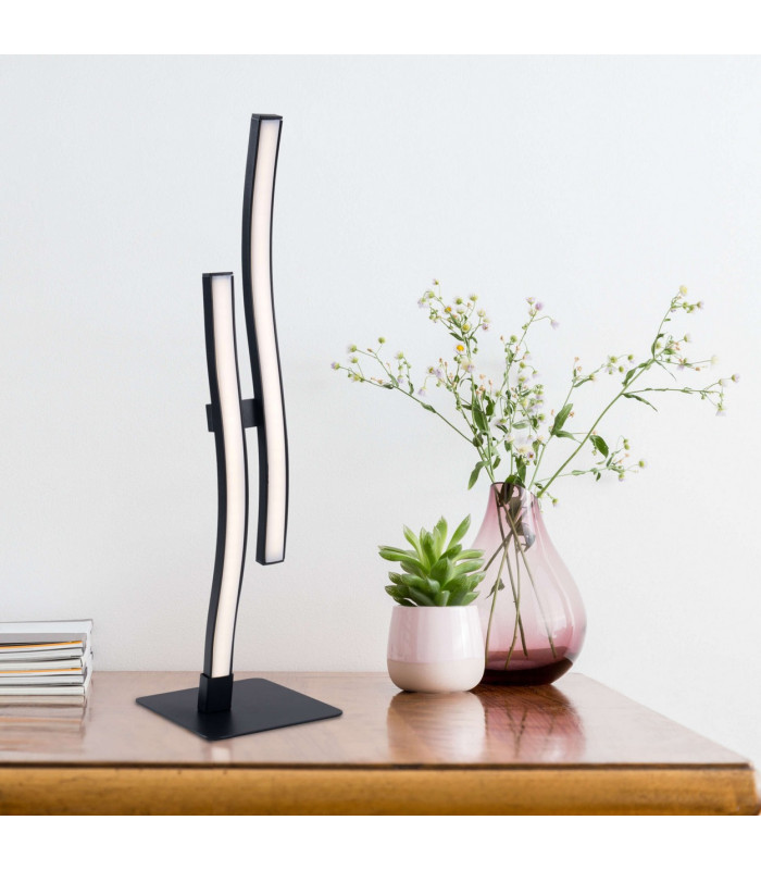 Onda Integrated LED Table Lamp Black 3000K-2