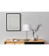 Bologna Table Lamp with Round Tapered Shade Beige 1xE27 Steel Rose-2