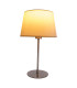 Bologna Table Lamp with Round Tapered Shade Beige 1xE27 Steel Rose-4