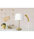 Bologna Table Lamp with Round Tapered Shade Beige 1xE27 Brass Rose-2