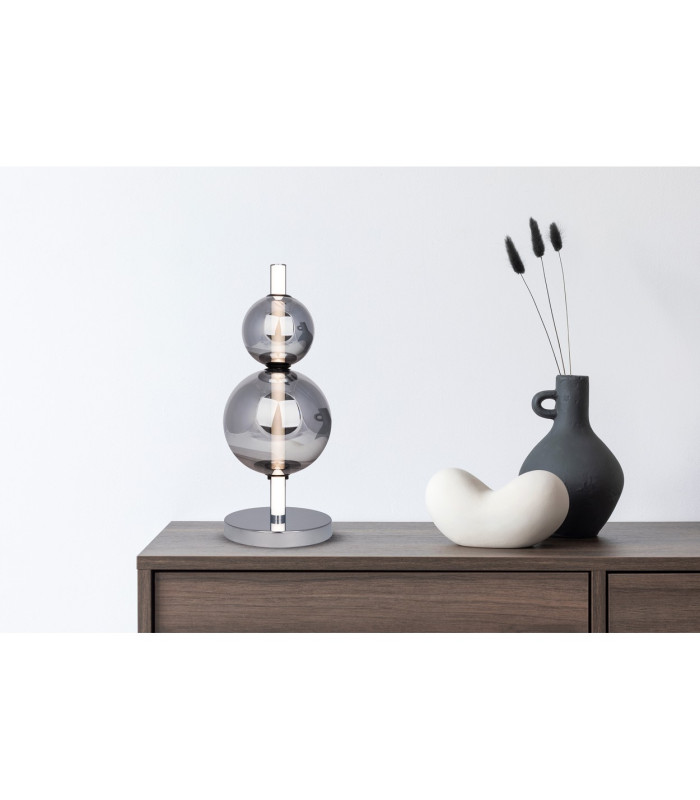 Nova Dimmable Integrated LED Table Lamp Chrome 3000K-2