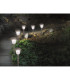 Gustav Set of 6 Solar Outdoor Spike Silver Dawn to Dusk Sensor 9700K IP44-2