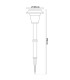 Gustav Set of 6 Solar Outdoor Spike Silver Dawn to Dusk Sensor 9700K IP44-4