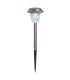 Gustav Set of 6 Solar Outdoor Spike Silver Dawn to Dusk Sensor 9700K IP44-5