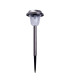 Gustav Set of 6 Solar Outdoor Spike Silver Dawn to Dusk Sensor 9700K IP44-6