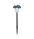 Gustav Set of 6 Solar Outdoor Spike Silver Dawn to Dusk Sensor 9700K IP44-7