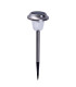 Gustav Set of 6 Solar Outdoor Spike Silver Dawn to Dusk Sensor 9700K IP44-8