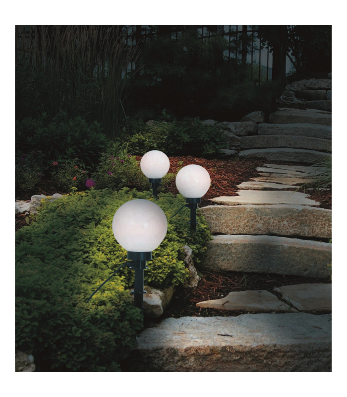 Ball 20cm Outdoor Spike White 1xE27 IP44-4