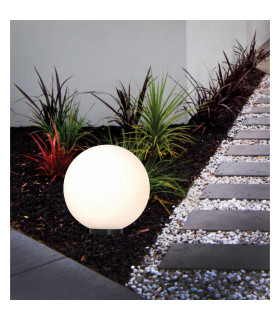 Ball 40cm Outdoor Spike White 1xE27 IP44-2