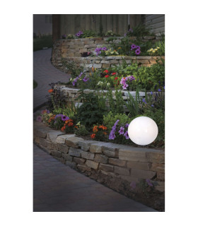 Ball 50cm Outdoor Spike White 1xE27 IP44-2