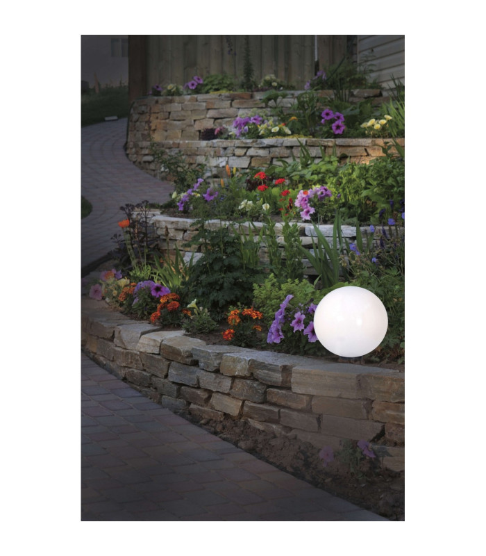 Ball 50cm Outdoor Spike White 1xE27 IP44-2