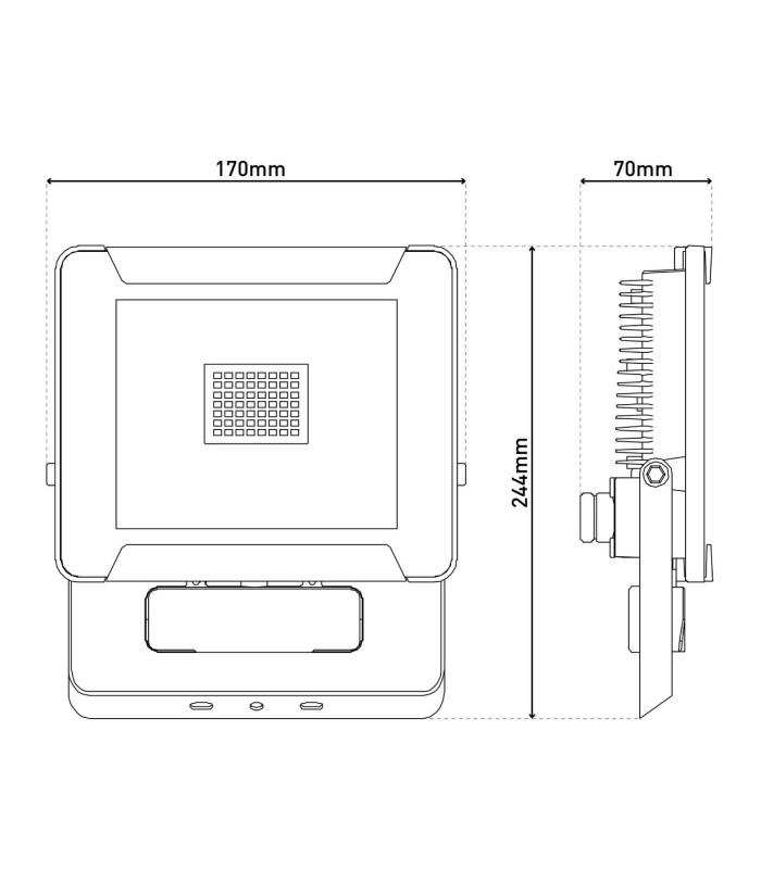 Strahler LED Outdoor Flood Light Black 6500K IP44-3