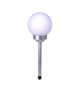 Ball LED 15cm Solar Outdoor Spike White Dawn to Dusk Sensor 9000-10000K IP44-1