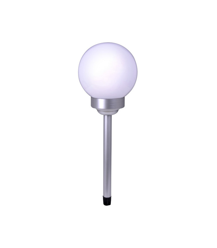 Ball LED 25cm Solar Outdoor Spike White Dawn to Dusk Sensor 9000-10000K IP44-5