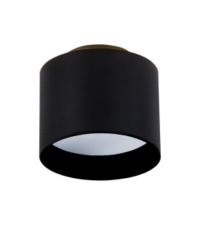 Trios LED 10cm Surface Mounted Downlight Black 2800K-1
