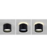 Trios LED 10cm Surface Mounted Downlight Black 2800K-7