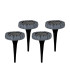 Kian Set of 4 LED Solar Outdoor Spike Grey Dawn to Dusk Sensor 8000K IP44-1